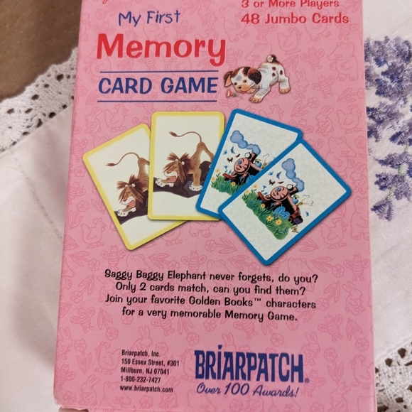 A Little Golden Book My First Memory Card Game Briarpatch VTG 2002 Classic - Picture 2 of 3